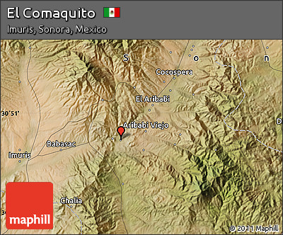 Satellite Map of El Comaquito