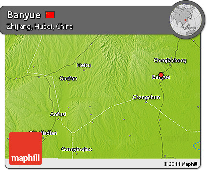 Physical 3D Map of Banyue