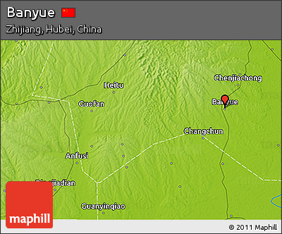 Physical 3D Map of Banyue