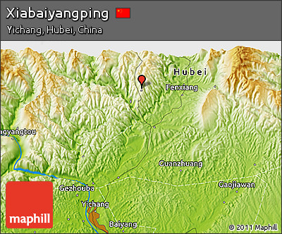 Physical 3D Map of Xiabaiyangping