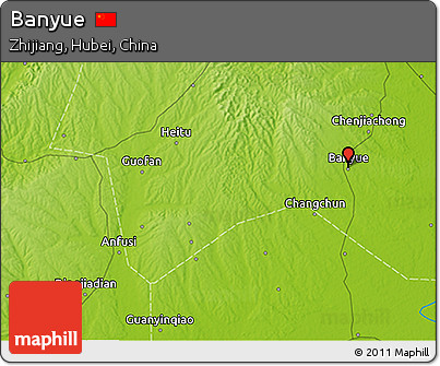 Physical 3D Map of Banyue