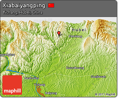 Physical 3D Map of Xiabaiyangping