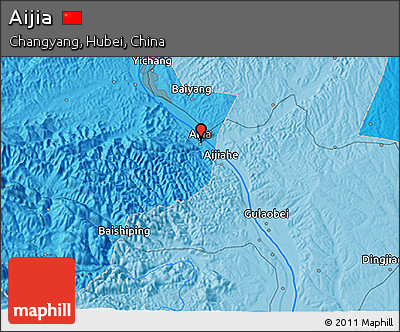 Political 3D Map of Aijia