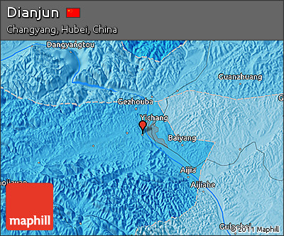 Political 3D Map of Dianjun
