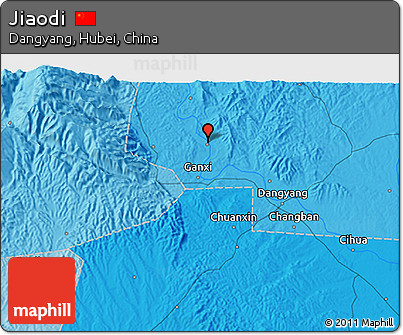 Political 3D Map of Jiaodi