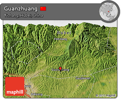 Satellite 3D Map of Guanzhuang