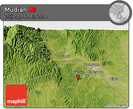 Satellite 3D Map of Mudian