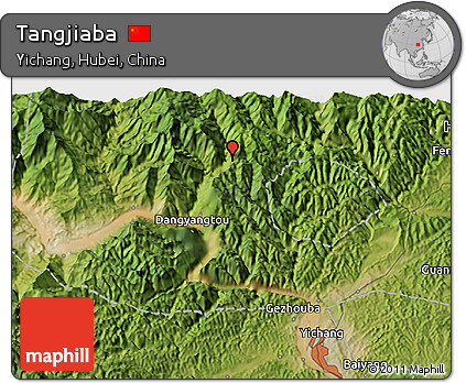 Satellite 3D Map of Tangjiaba