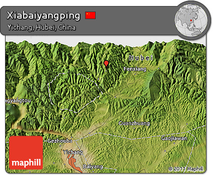 Satellite 3D Map of Xiabaiyangping