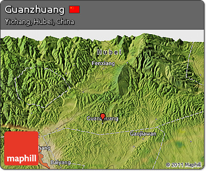 Satellite 3D Map of Guanzhuang