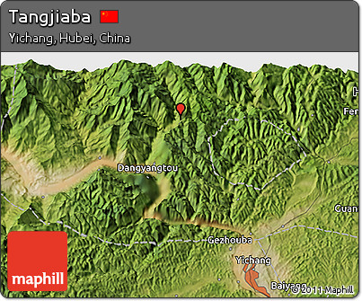 Satellite 3D Map of Tangjiaba