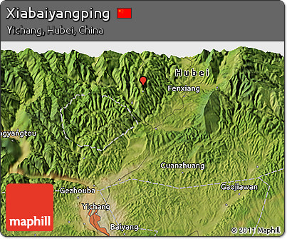 Satellite 3D Map of Xiabaiyangping