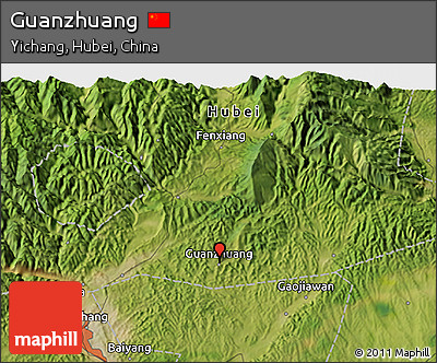Satellite 3D Map of Guanzhuang