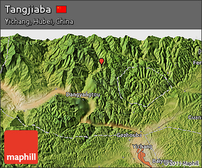 Satellite 3D Map of Tangjiaba