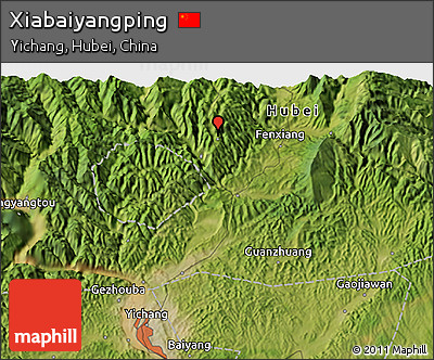 Satellite 3D Map of Xiabaiyangping