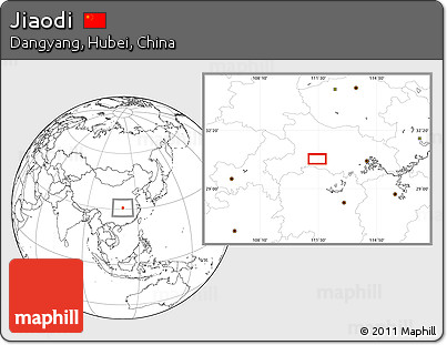 Blank Location Map of Jiaodi