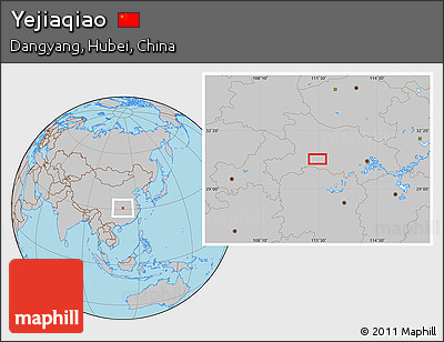 Gray Location Map of Yejiaqiao