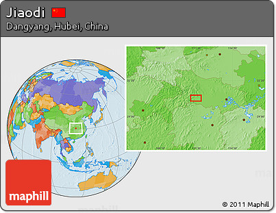 Political Location Map of Jiaodi
