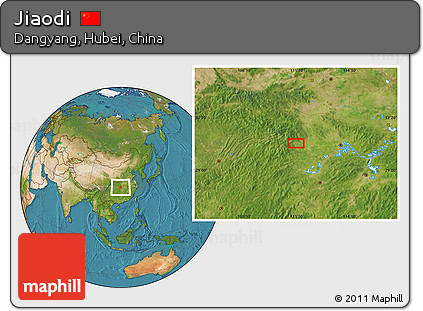 Satellite Location Map of Jiaodi