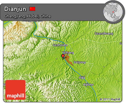 Physical Map of Dianjun