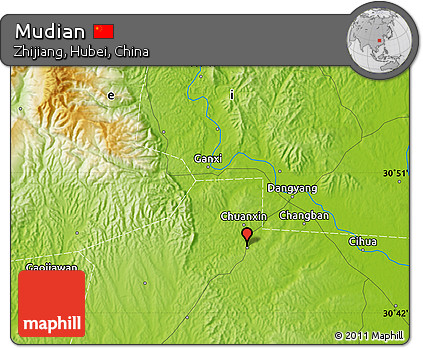 Physical Map of Mudian