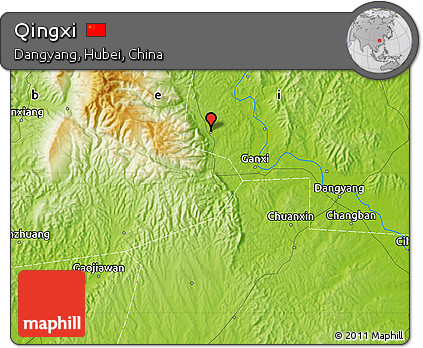 Physical Map of Qingxi