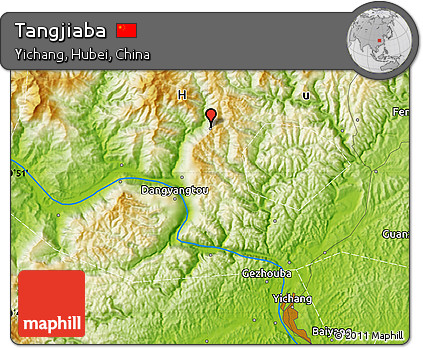 Physical Map of Tangjiaba