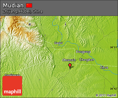 Physical Map of Mudian