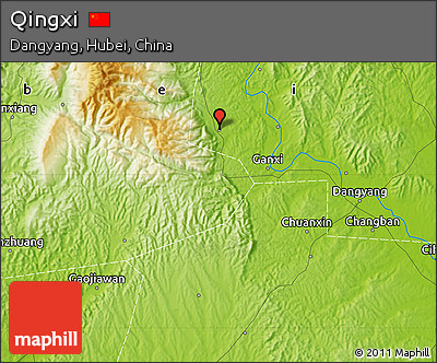 Physical Map of Qingxi