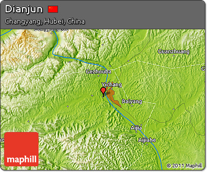 Physical Map of Dianjun