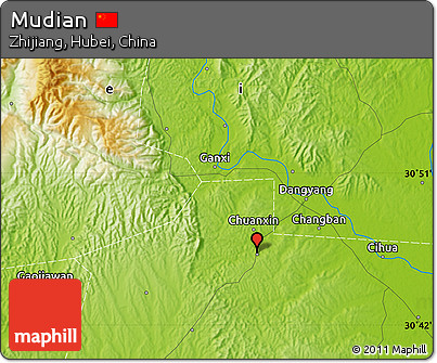 Physical Map of Mudian
