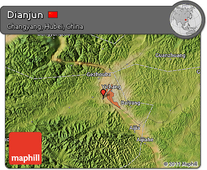 Satellite Map of Dianjun