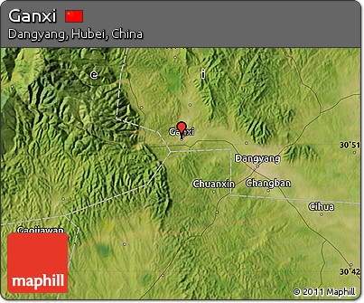 Satellite Map of Ganxi