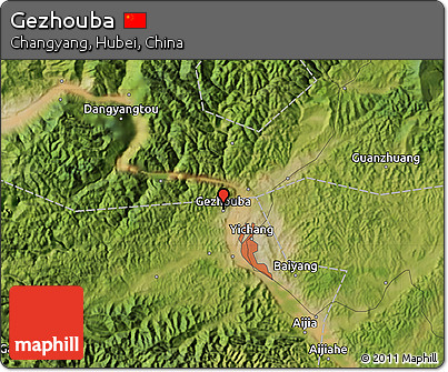 Satellite Map of Gezhouba
