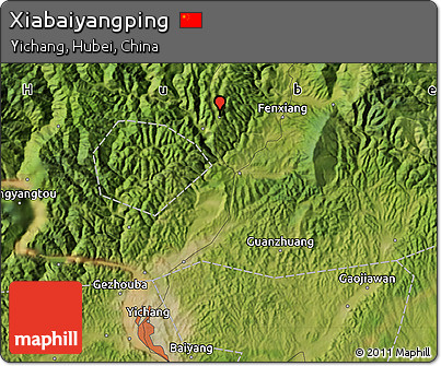 Satellite Map of Xiabaiyangping