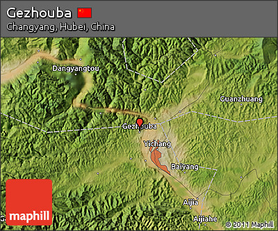 Satellite Map of Gezhouba