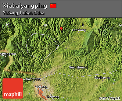 Satellite Map of Xiabaiyangping