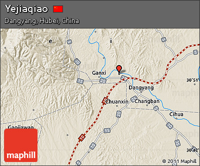 Shaded Relief Map of Yejiaqiao