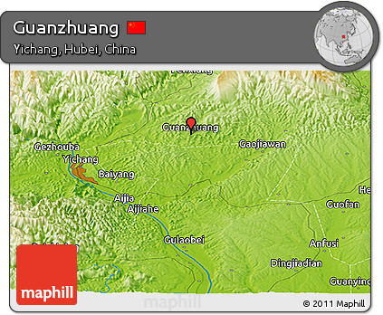Physical Panoramic Map of Guanzhuang