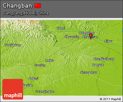 Physical Panoramic Map of Changban