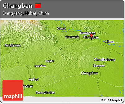 Physical Panoramic Map of Changban