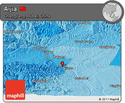 Political Panoramic Map of Aijia