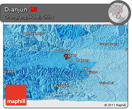 Political Panoramic Map of Dianjun