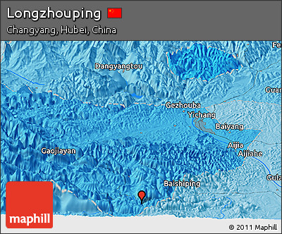 Political Panoramic Map of Longzhouping