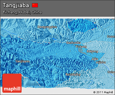 Political Panoramic Map of Tangjiaba