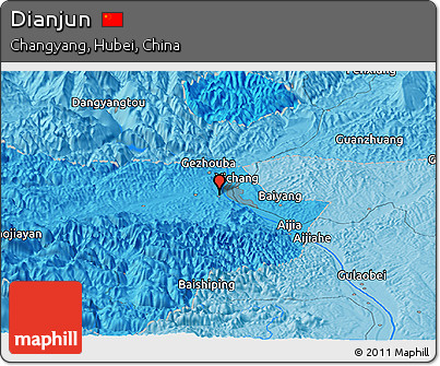 Political Panoramic Map of Dianjun
