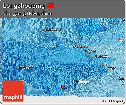 Political Panoramic Map of Longzhouping