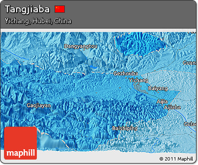 Political Panoramic Map of Tangjiaba