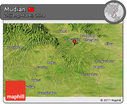 Satellite Panoramic Map of Mudian