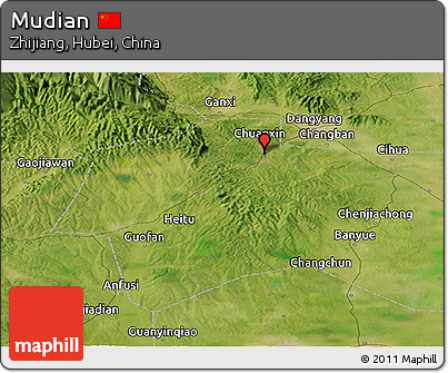 Satellite Panoramic Map of Mudian